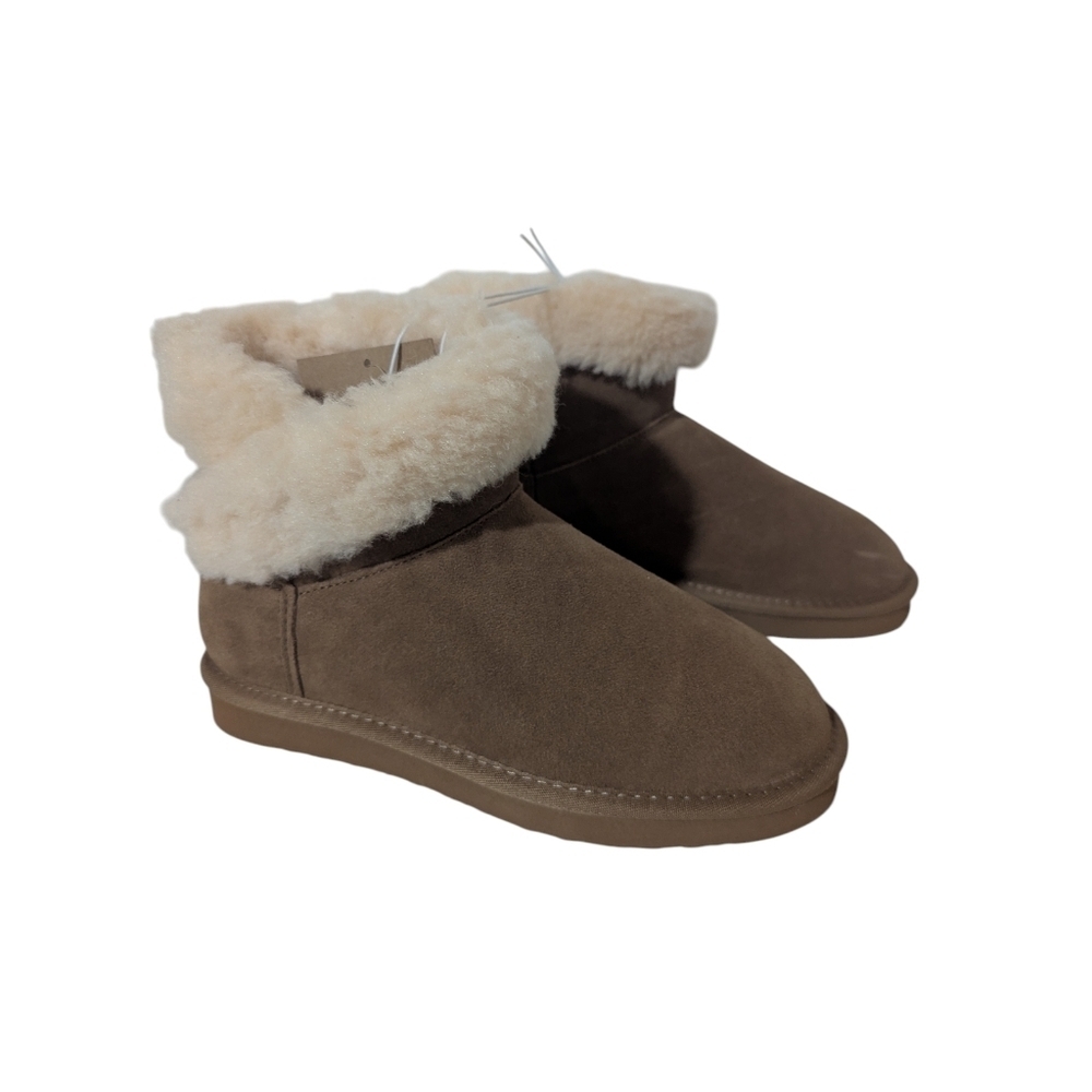 Bearpaw Women's Ankle Boots Size 8 Cream color - Picture 2 of 9